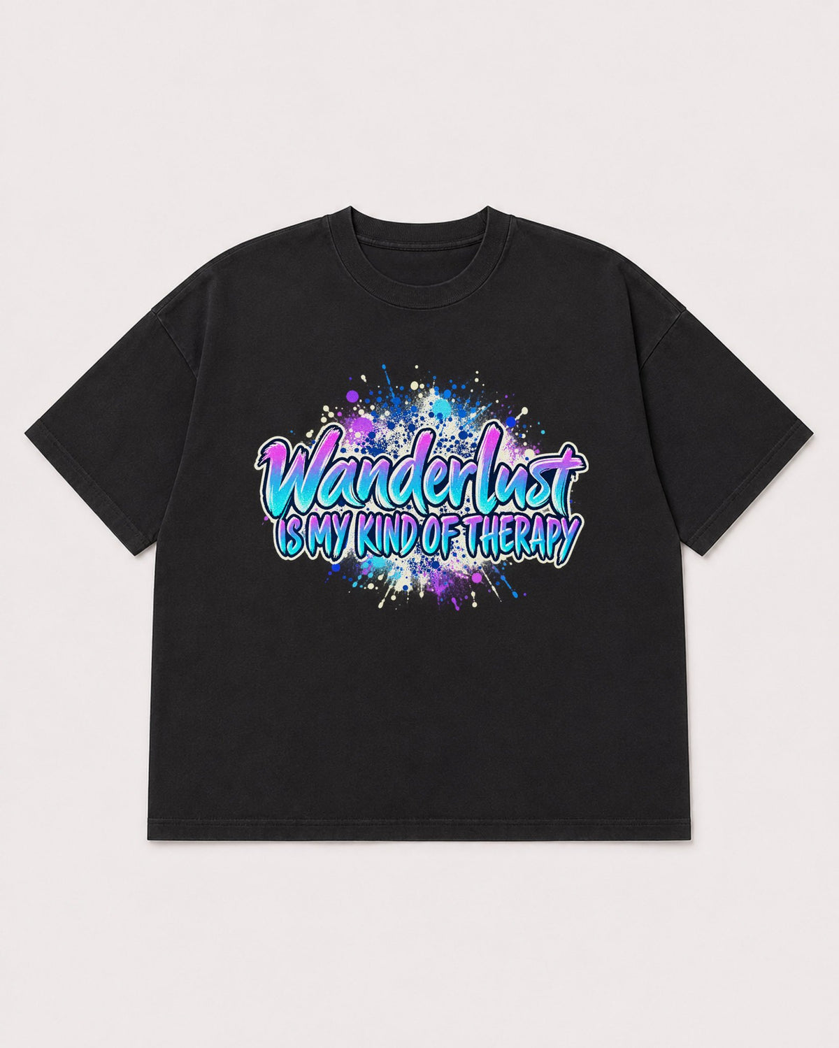 Mockup Boxy Heavyweight Tee Black product