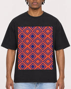 Mockup Boxy Heavyweight Tee Black male close-up 05