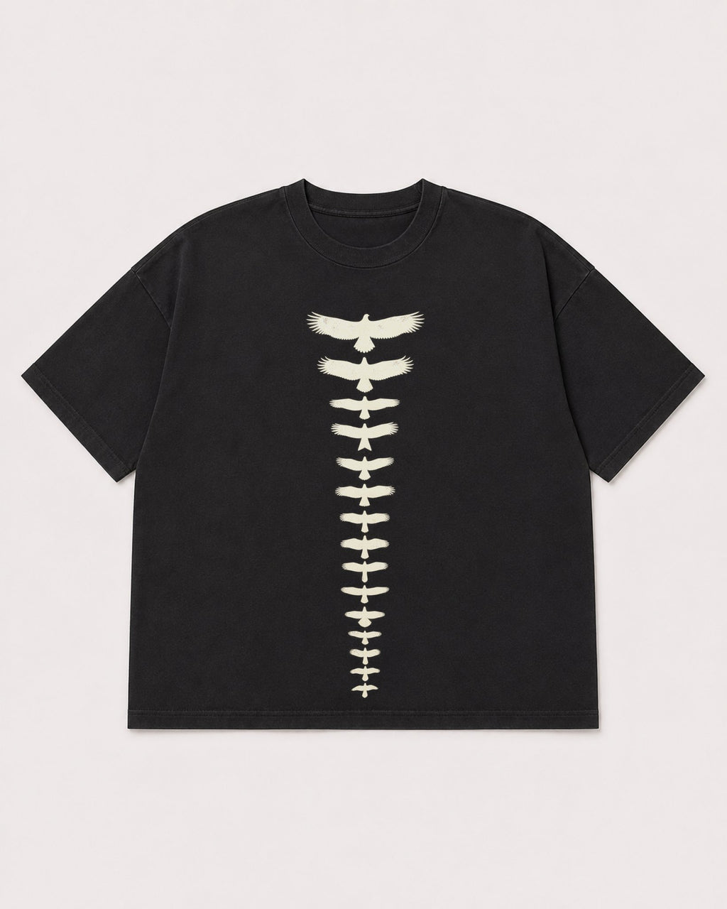Mockup Boxy Heavyweight Tee Black product