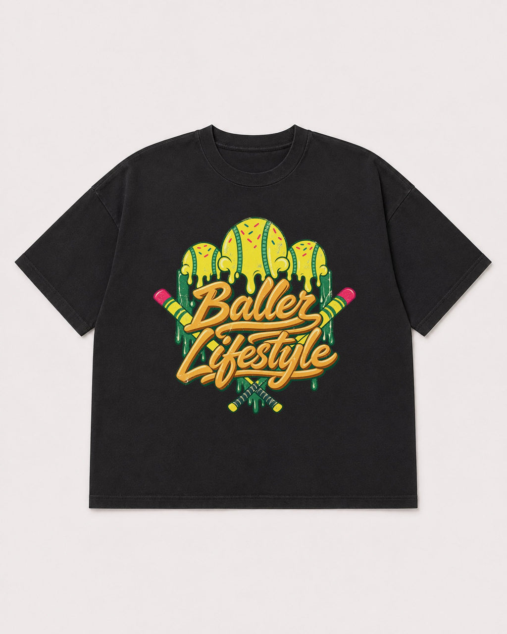 Mockup Boxy Heavyweight Tee Black product