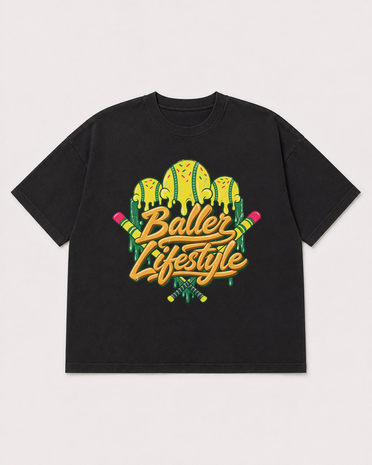 Mockup Boxy Heavyweight Tee Black product