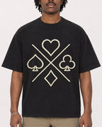 Mockup Boxy Heavyweight Tee Black male close-up 04