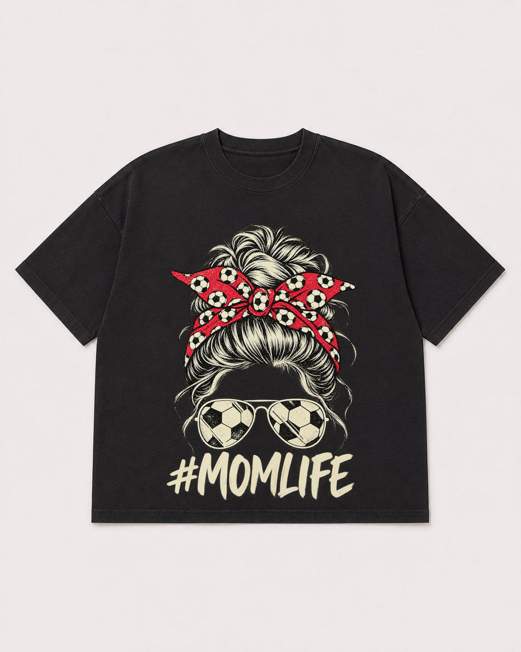 Mockup Boxy Heavyweight Tee Black product