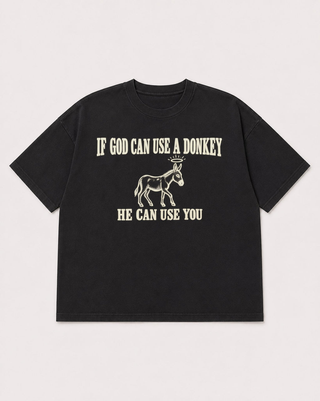 Mockup Boxy Heavyweight Tee Black product