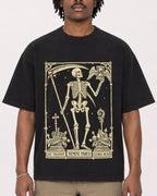 Mockup Boxy Heavyweight Tee Black male close-up 04