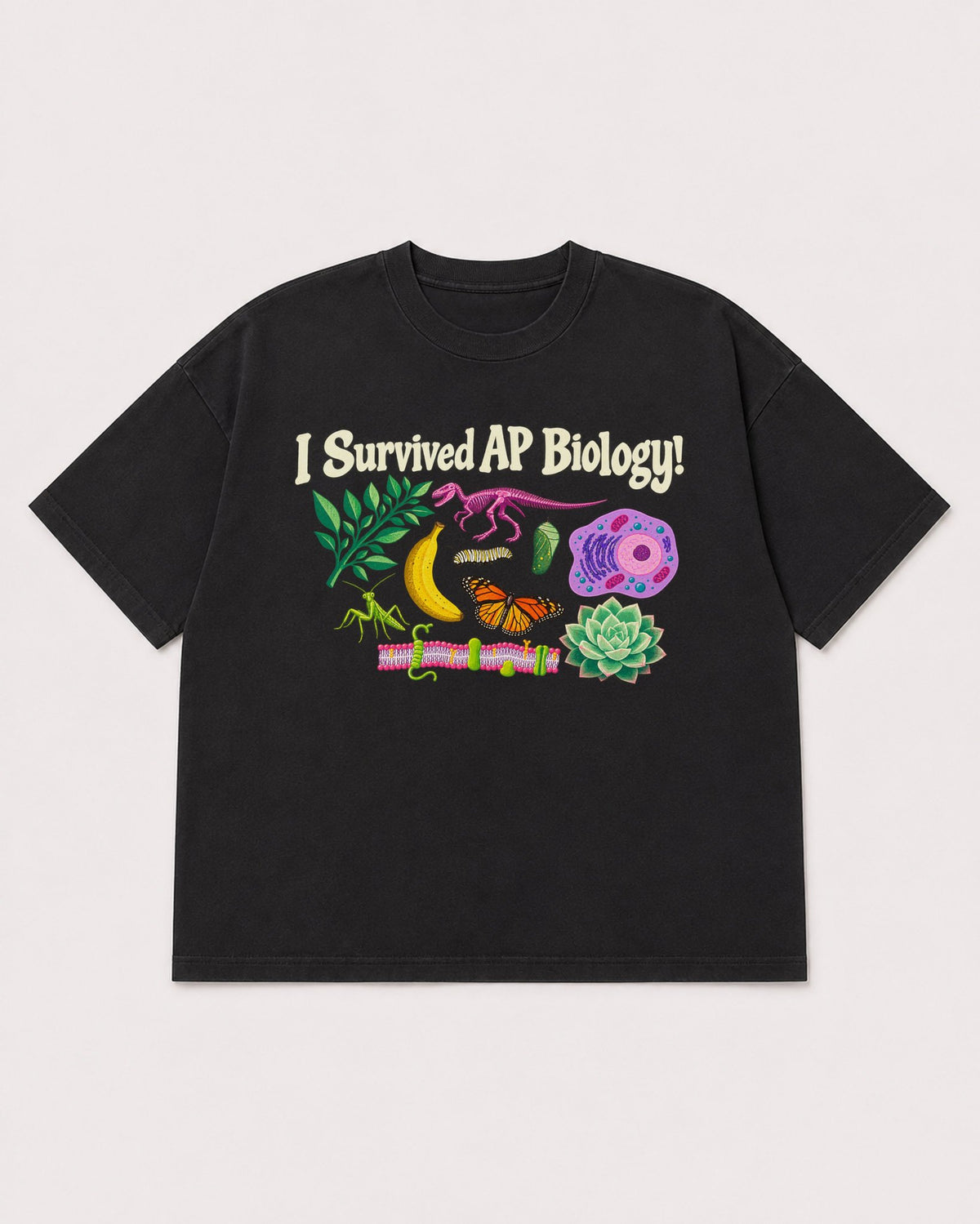 Mockup Boxy Heavyweight Tee Black product