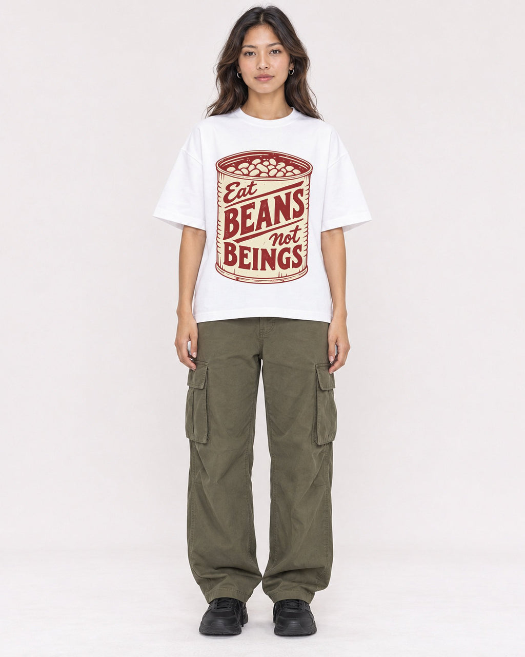 Mockup Boxy Heavyweight Tee White female full-body 02