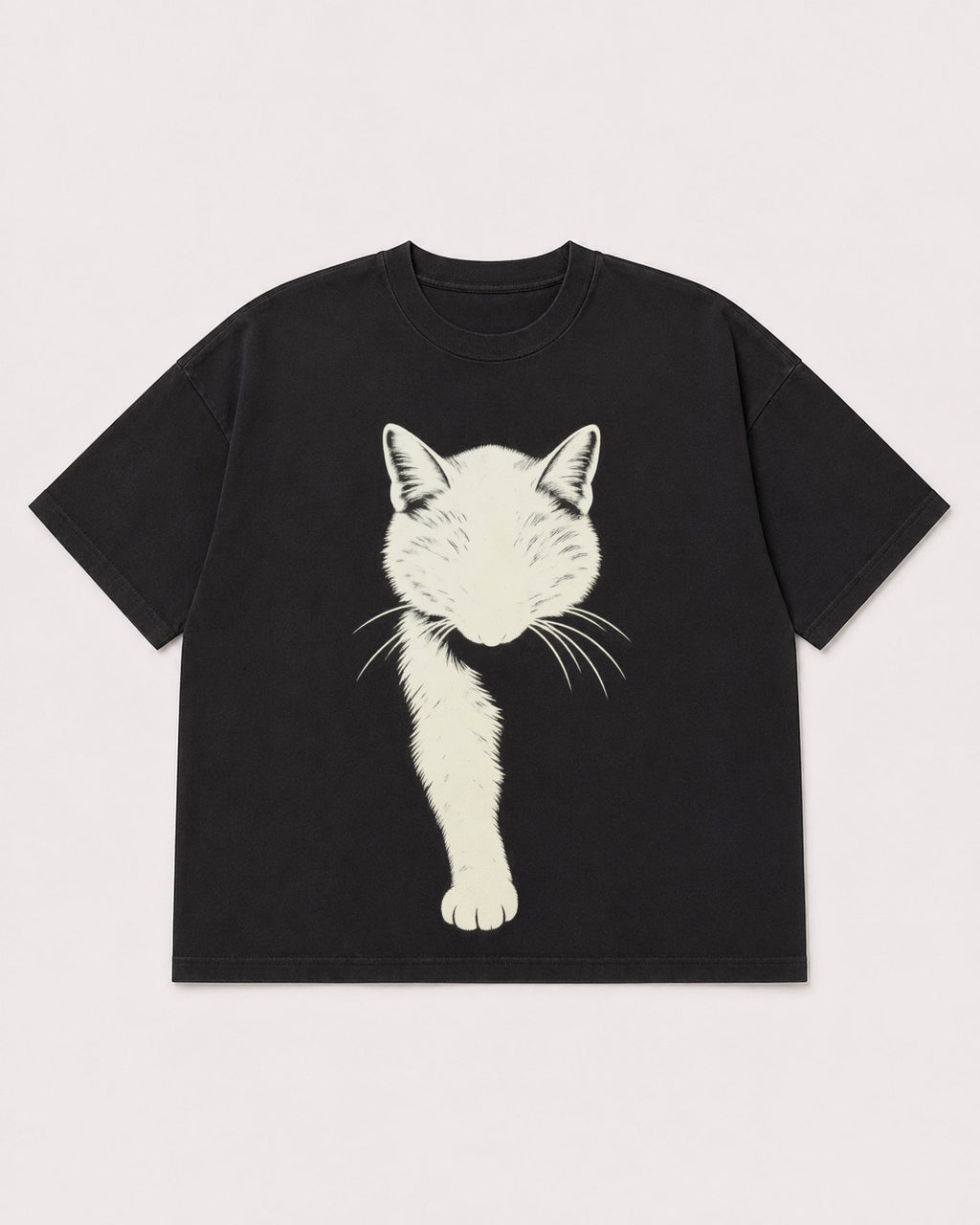 Mockup Boxy Heavyweight Tee Black product