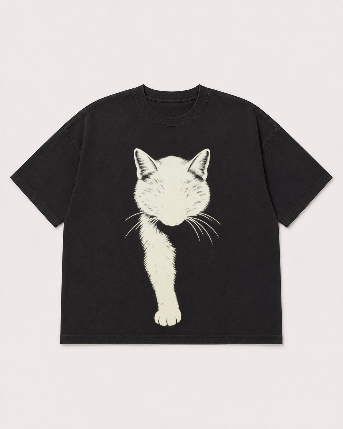 Mockup Boxy Heavyweight Tee Black product