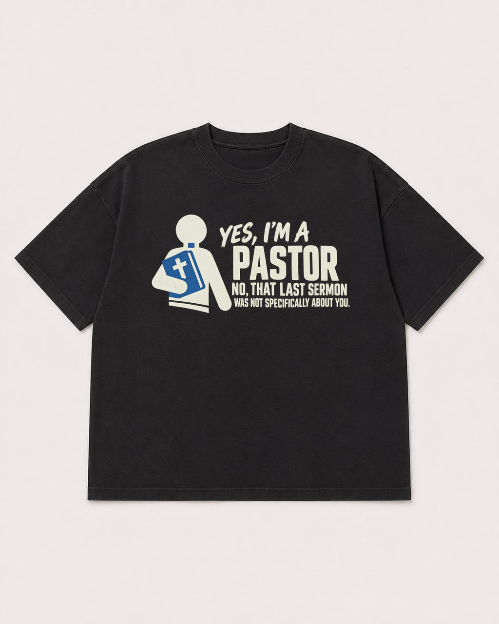 Mockup Boxy Heavyweight Tee Black product