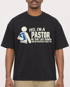 Mockup Boxy Heavyweight Tee Black male close-up 44