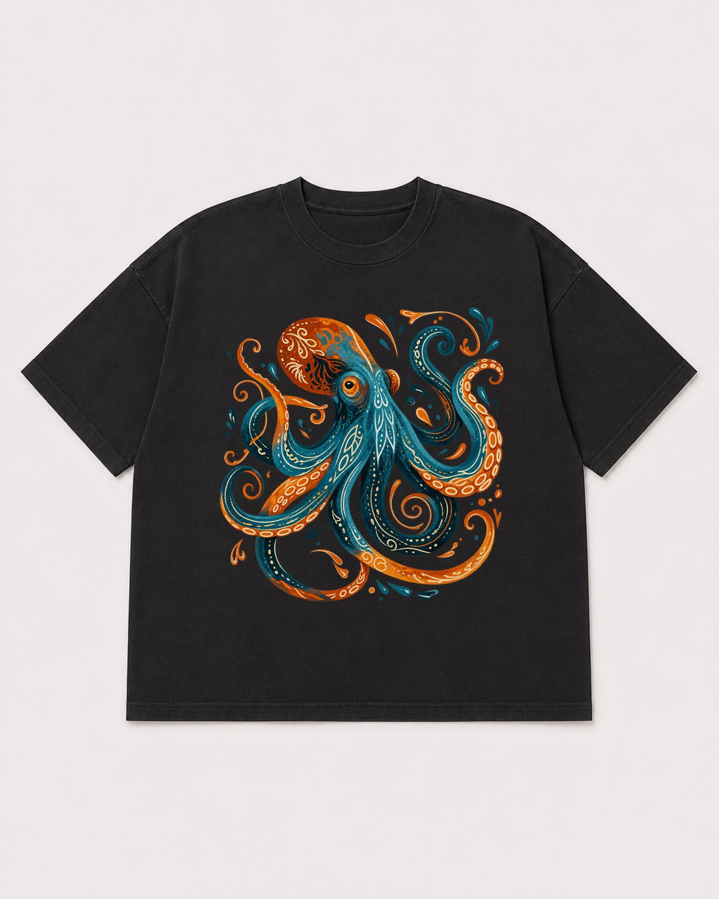Mockup Boxy Heavyweight Tee Black product