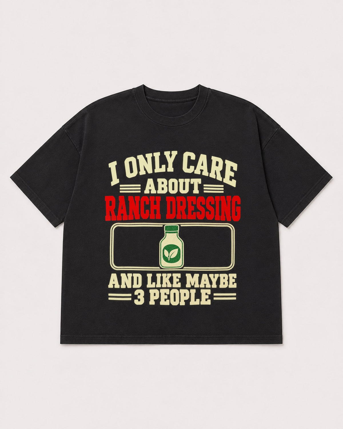Mockup Boxy Heavyweight Tee Black product