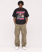 Mockup Boxy Heavyweight Tee Black male full-body 04