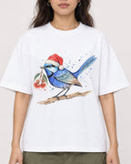 Mockup Boxy Heavyweight Tee White female close-up 02