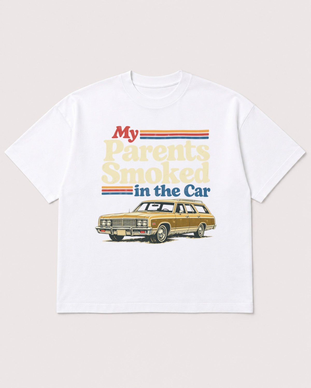 Mockup Boxy Heavyweight Tee White product