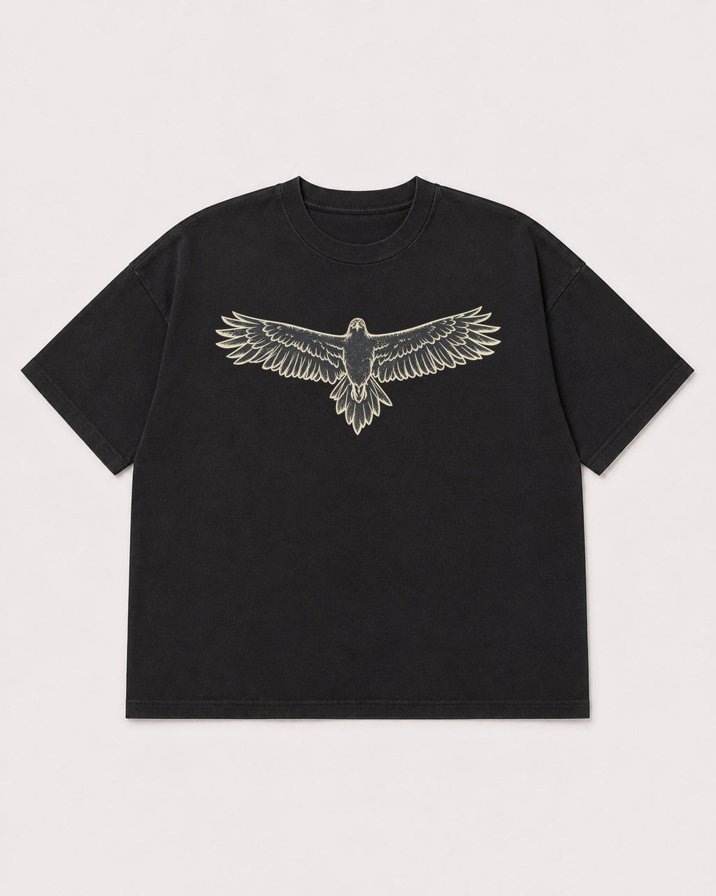 Mockup Boxy Heavyweight Tee Black product