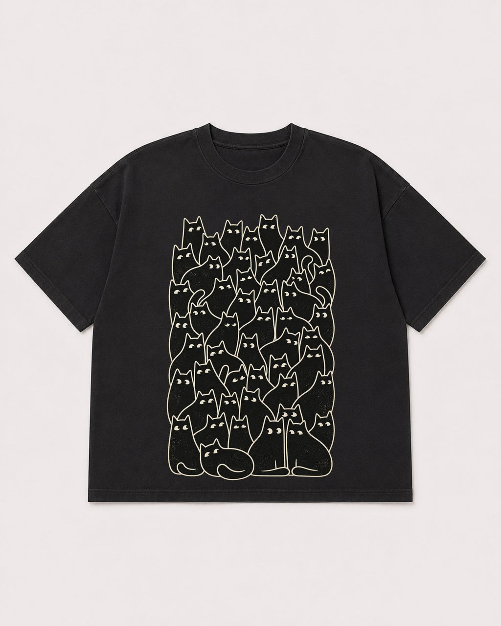Mockup Boxy Heavyweight Tee Black product