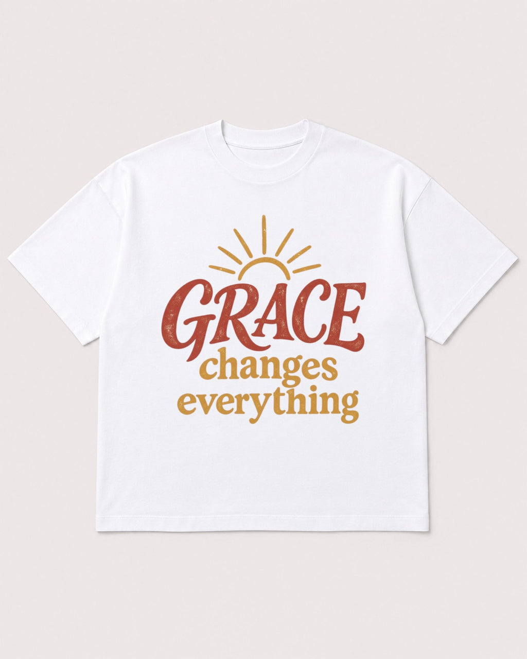 Mockup Boxy Heavyweight Tee White product