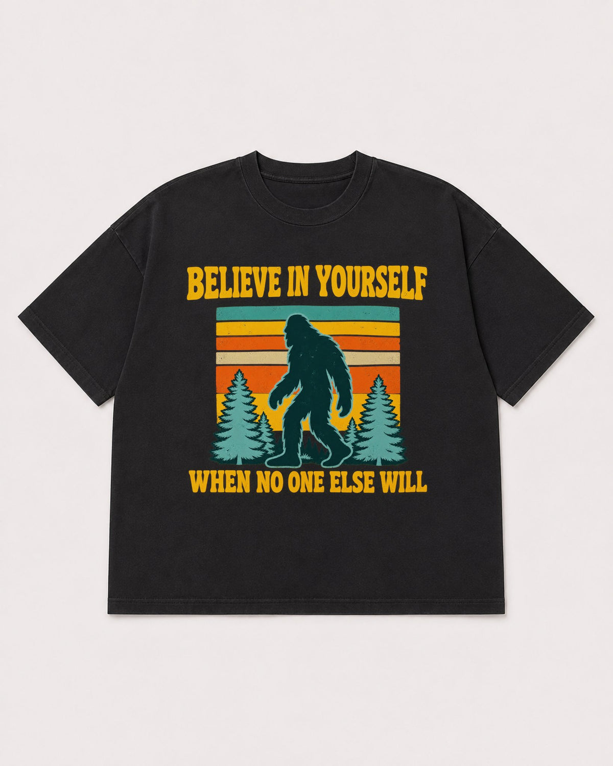 Mockup Boxy Heavyweight Tee Black product