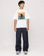Mockup Boxy Heavyweight Tee White male full-body 46