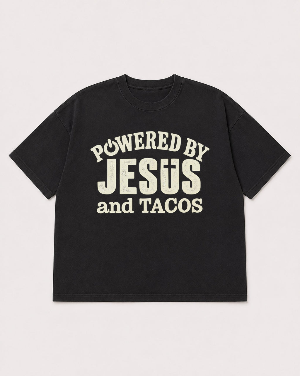 Mockup Boxy Heavyweight Tee Black product