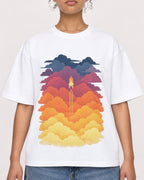 Mockup Boxy Heavyweight Tee White female close-up 20