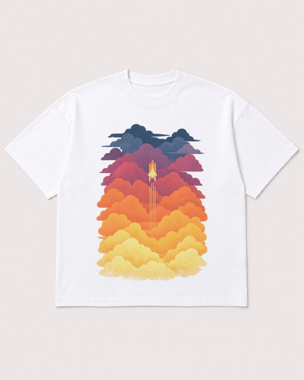 Mockup Boxy Heavyweight Tee White product