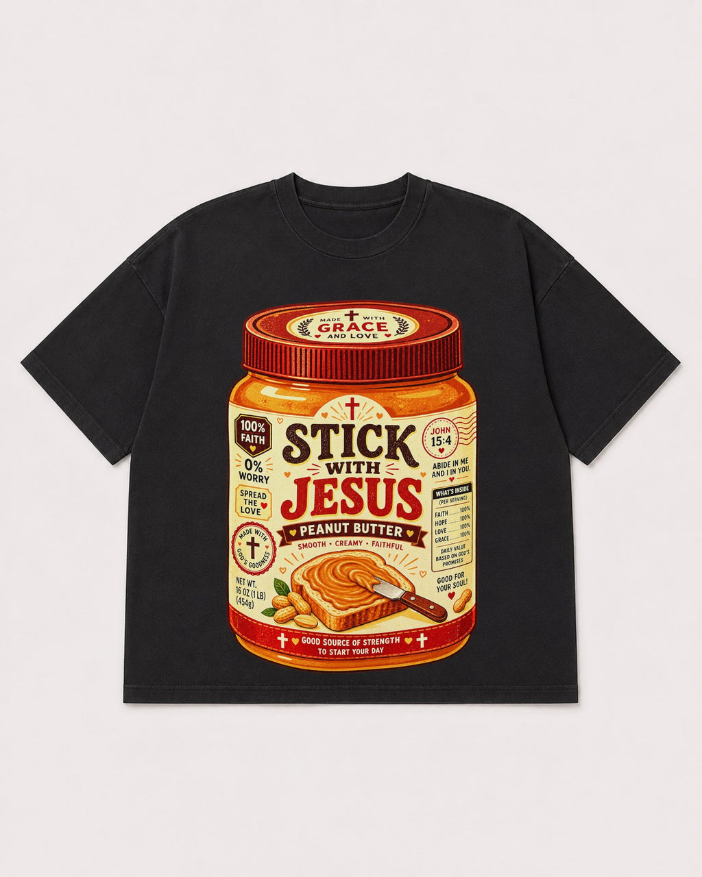 Mockup Boxy Heavyweight Tee Black product