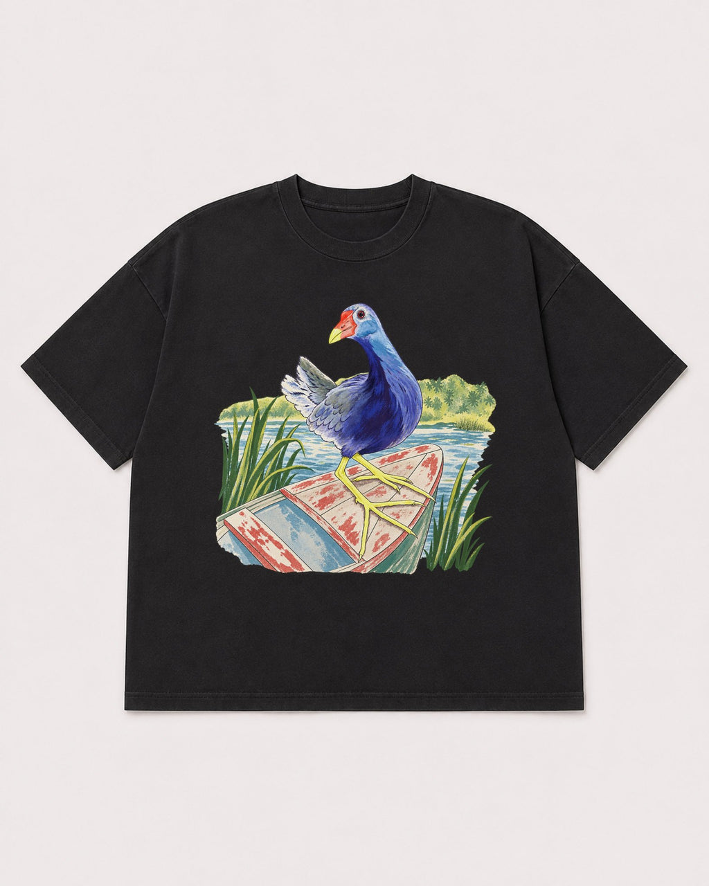 Mockup Boxy Heavyweight Tee Black product