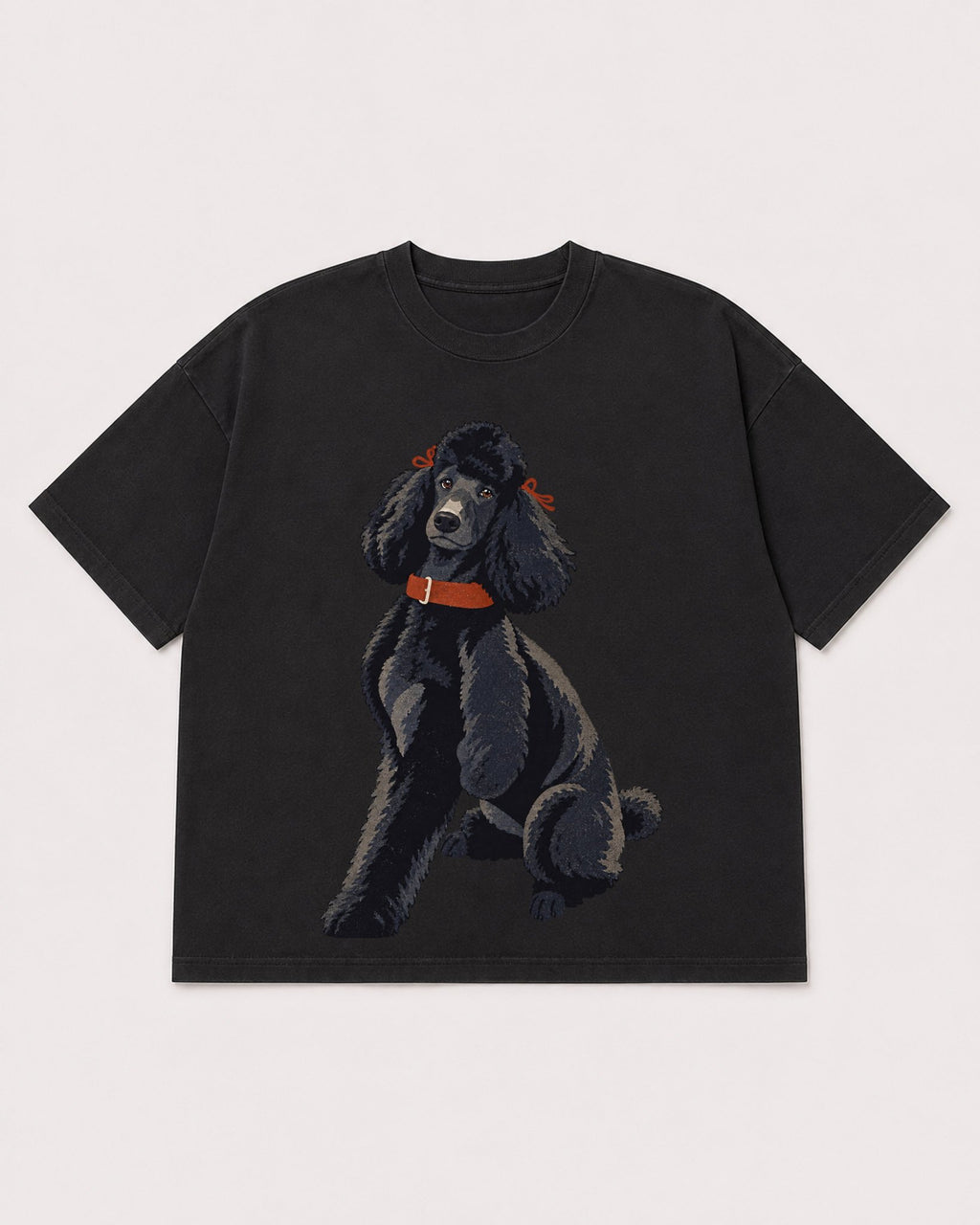 Mockup Boxy Heavyweight Tee Black product