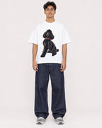Mockup Boxy Heavyweight Tee White male full-body 16