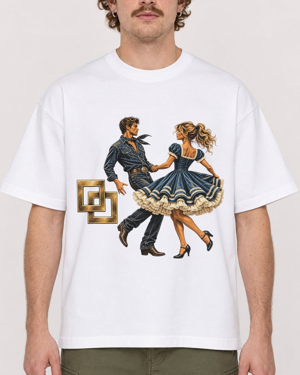 Mockup Boxy Heavyweight Tee White male close-up 09