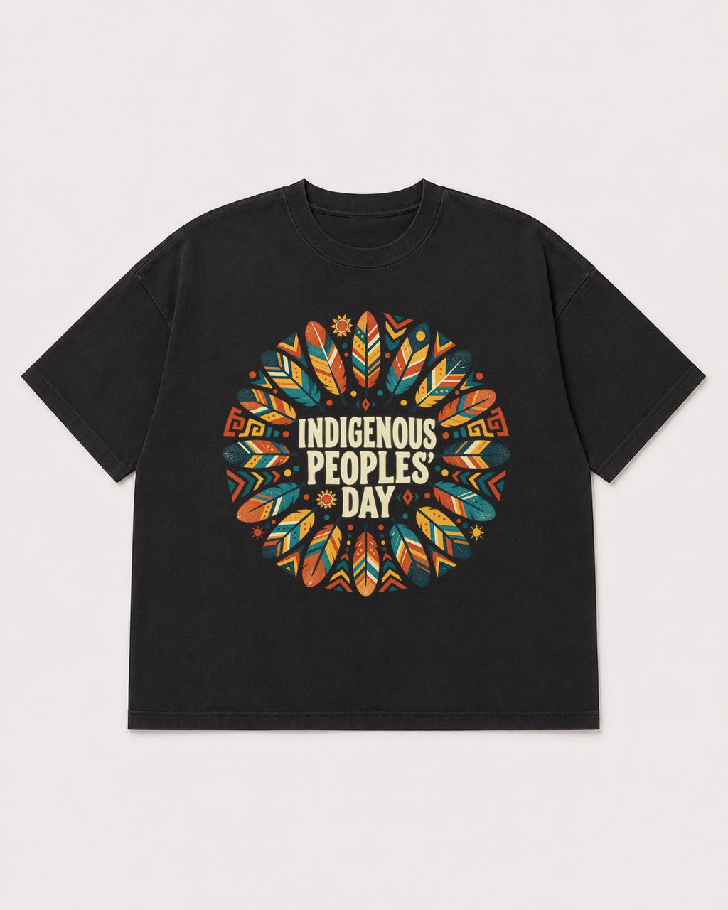 Mockup Boxy Heavyweight Tee Black product
