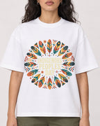 Mockup Boxy Heavyweight Tee White female close-up 07