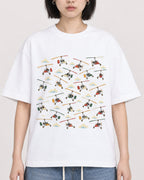 Mockup Boxy Heavyweight Tee White female close-up 11
