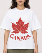 Mockup Boxy Heavyweight Tee White female close-up 02