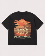 Mockup Boxy Heavyweight Tee Black product