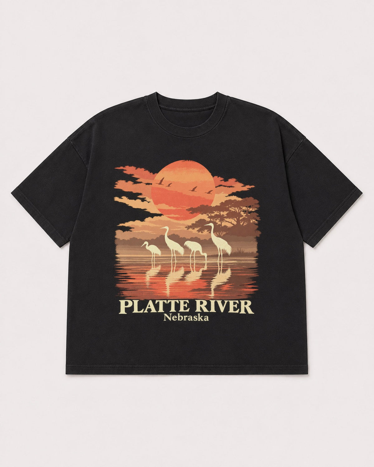 Mockup Boxy Heavyweight Tee Black product