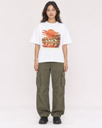 Mockup Boxy Heavyweight Tee White female full-body 02