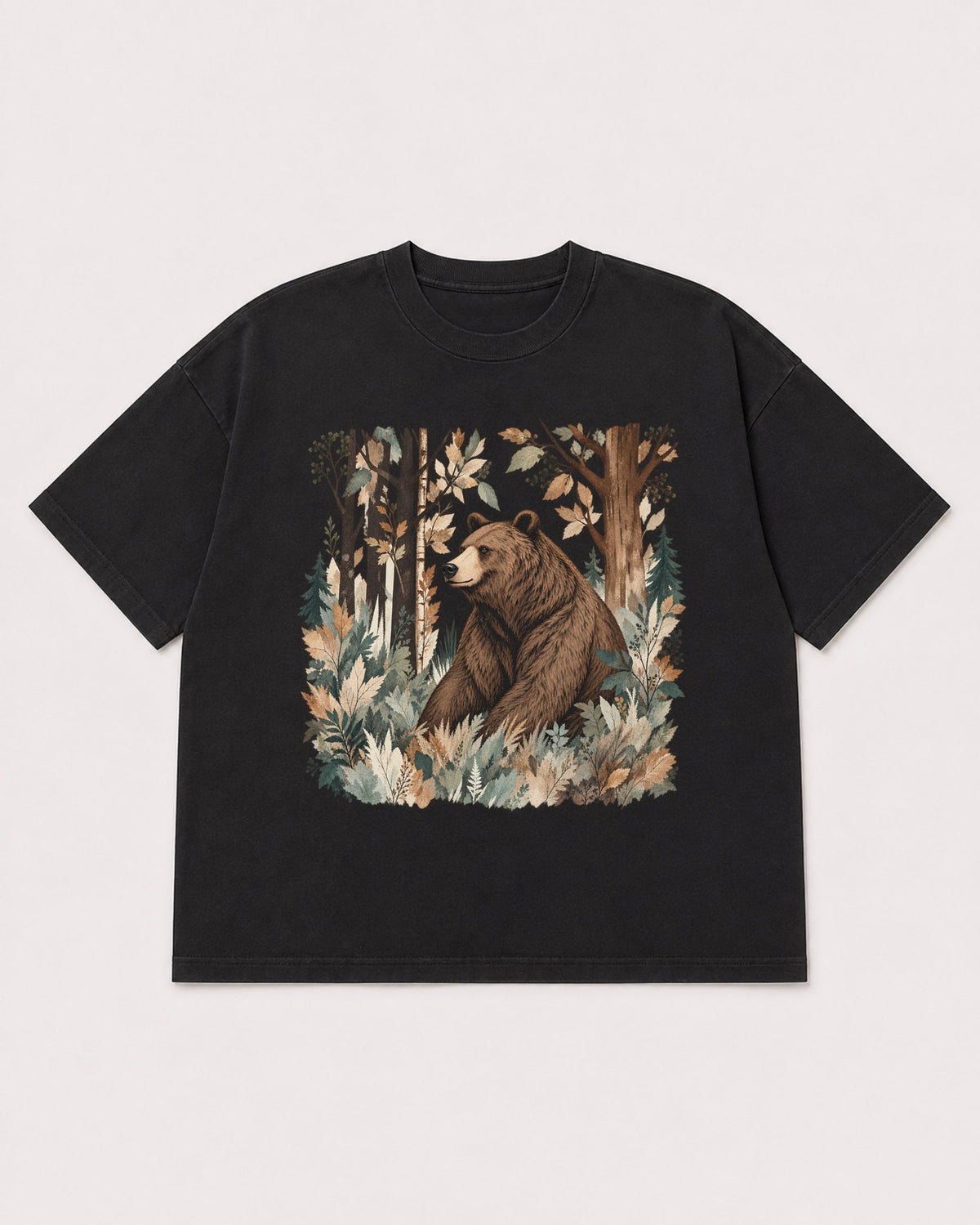 Mockup Boxy Heavyweight Tee Black product
