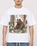 Mockup Boxy Heavyweight Tee White male close-up 13