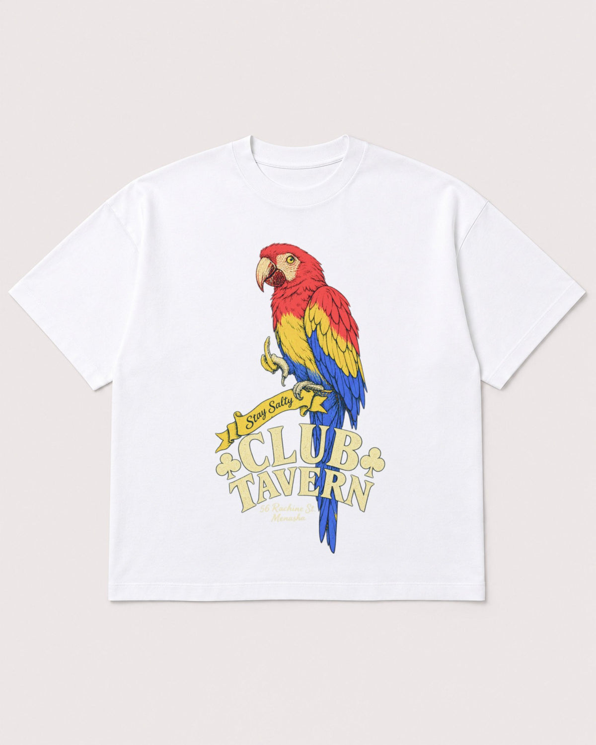 Mockup Boxy Heavyweight Tee White product