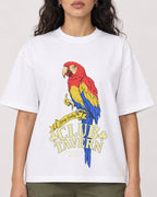 Mockup Boxy Heavyweight Tee White female close-up 07