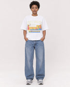 Mockup Boxy Heavyweight Tee White female full-body 35