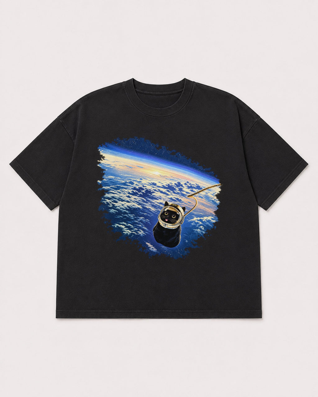 Mockup Boxy Heavyweight Tee Black product