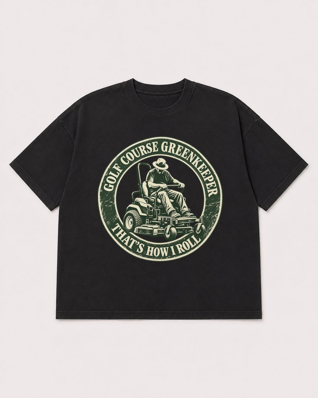 Mockup Boxy Heavyweight Tee Black product