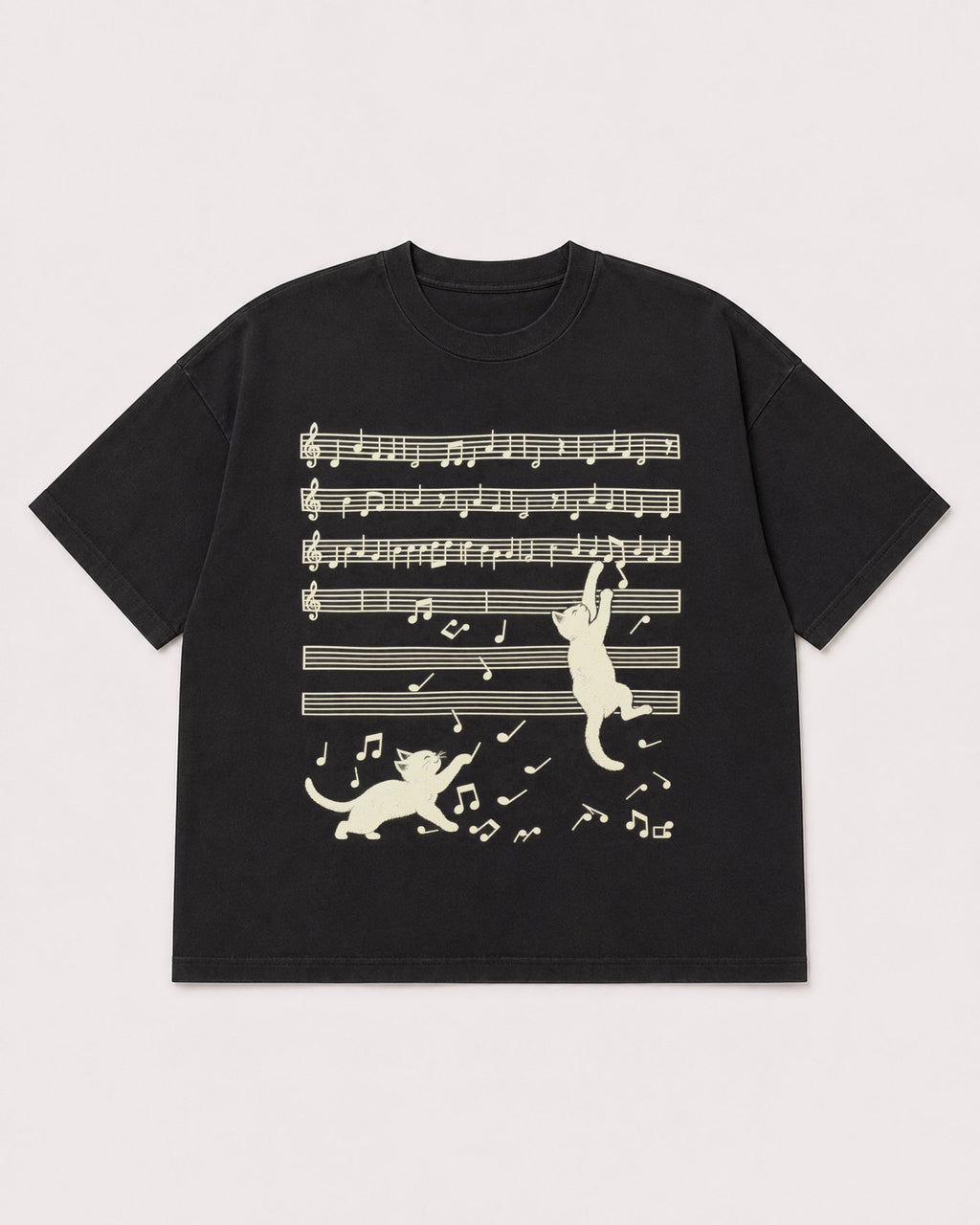 Mockup Boxy Heavyweight Tee Black product