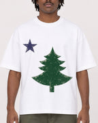 Mockup Boxy Heavyweight Tee White male close-up 04