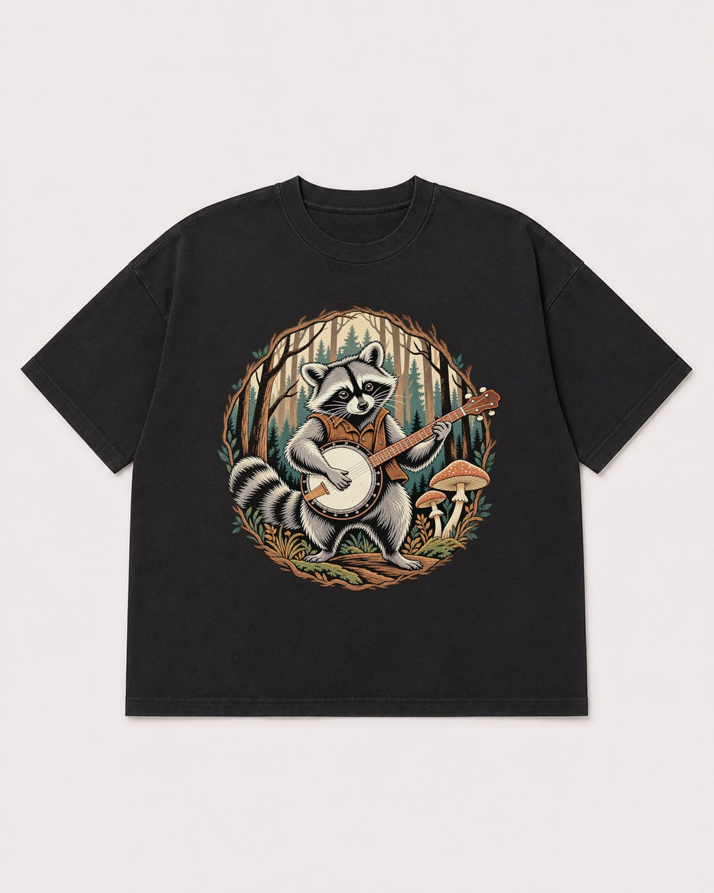 Mockup Boxy Heavyweight Tee Black product